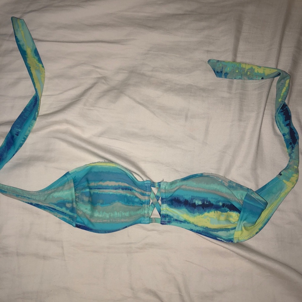 American Eagle tie dye bandeau bathing suit top